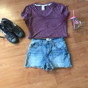 PINK High Waist Denim Shorts